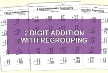 2 Digit Addition With Regrouping
