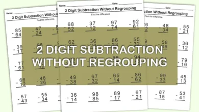 2 digit subtraction without regrouping